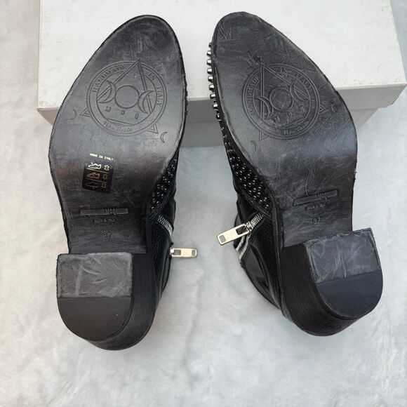 ALEXANDER MCQUEEN Star and moon studded booties size 37 - Picture 7 of 14